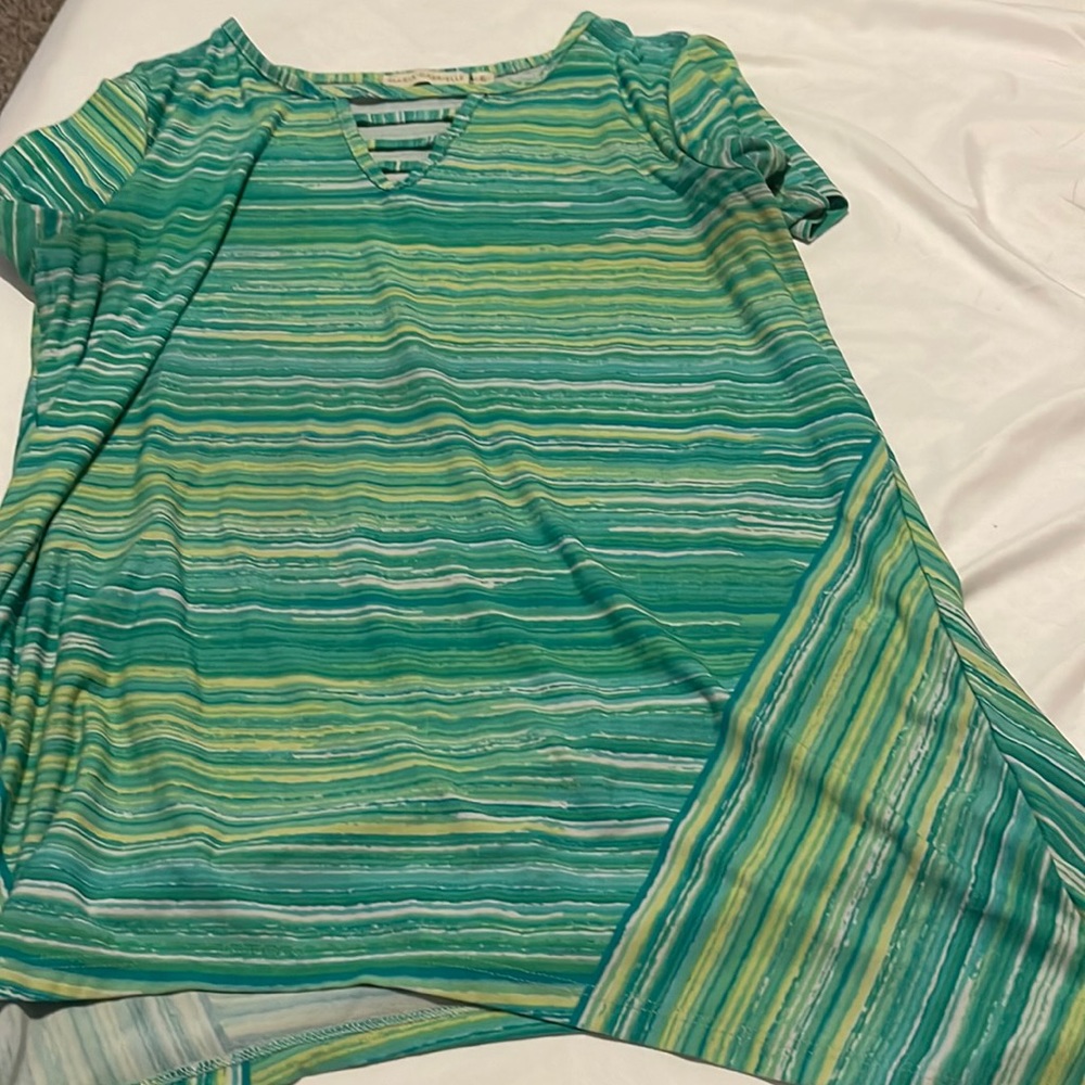Green shirt